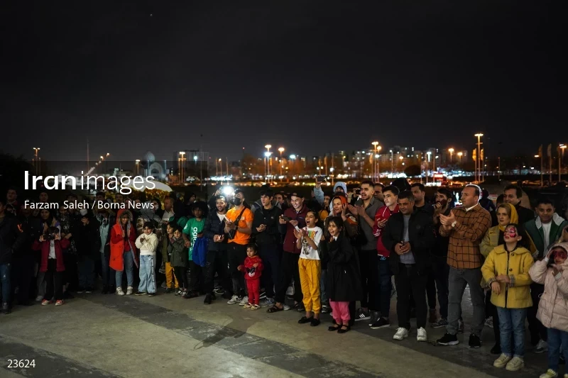 Performing cultural programs in Azadi Square on the first night of spring