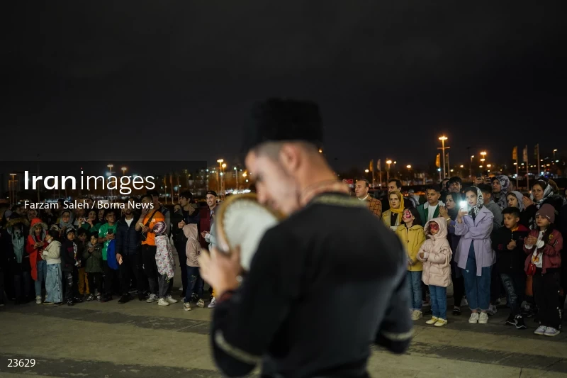 Performing cultural programs in Azadi Square on the first night of spring