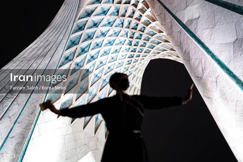 Performing cultural programs in Azadi Square on the first night of spring