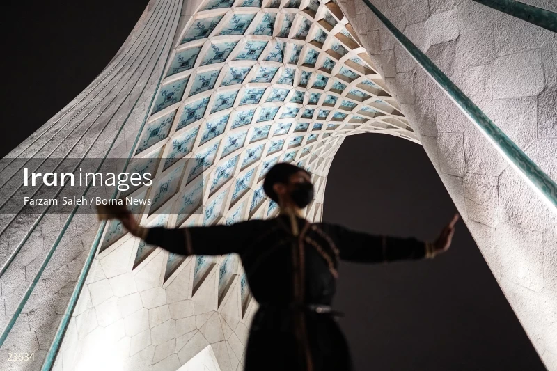 Performing cultural programs in Azadi Square on the first night of spring