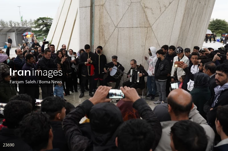 Performing cultural programs in Azadi Square on the occasion of Nowruz