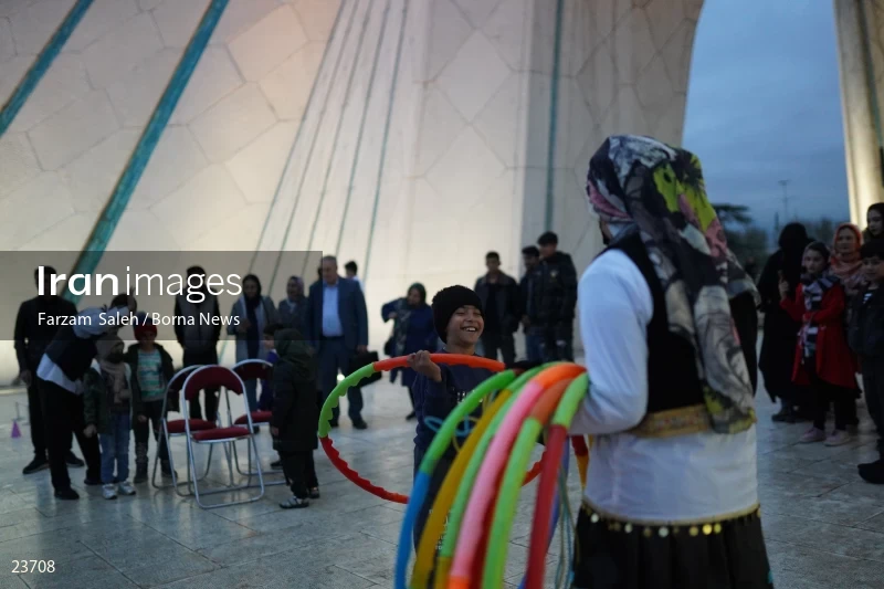Performing cultural programs in Azadi Square on the occasion of Nowruz
