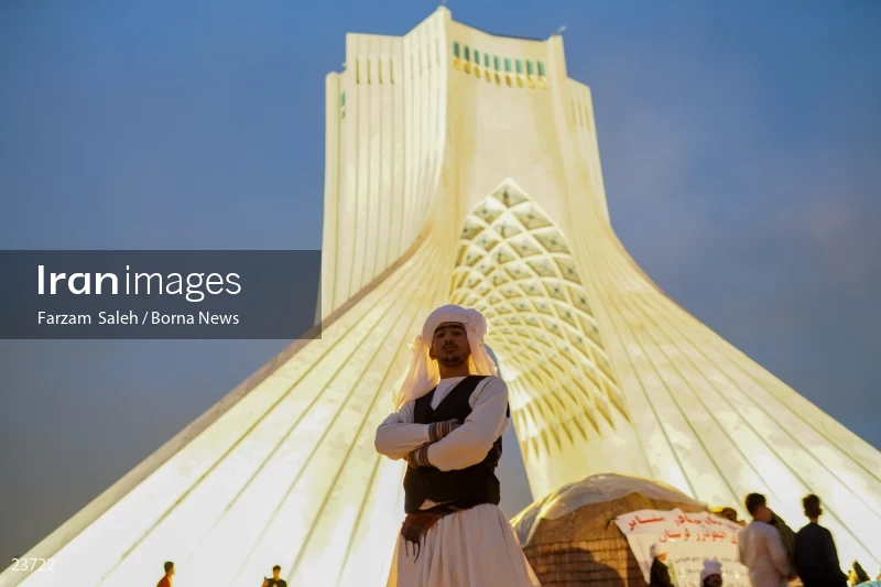 Performing cultural programs in Azadi Square on the occasion of Nowruz