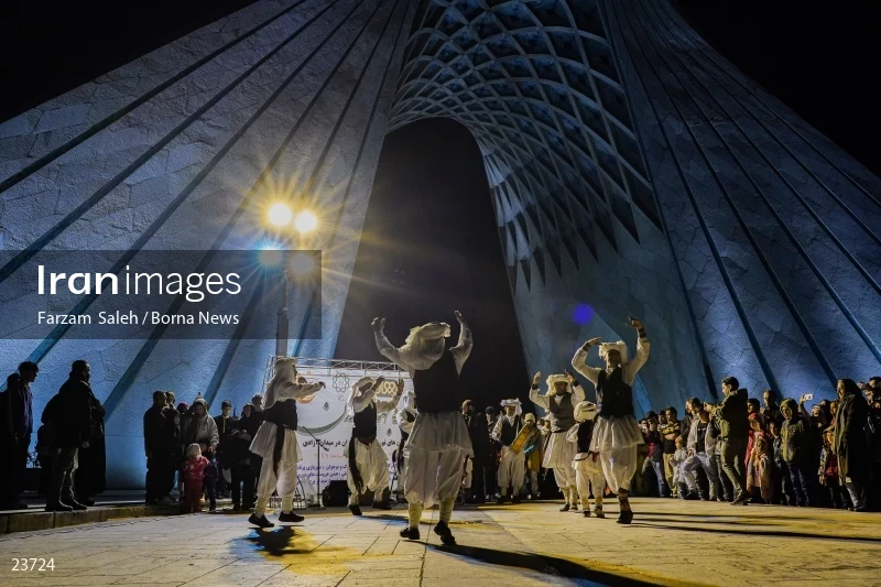 Performing cultural programs in Azadi Square on the occasion of Nowruz