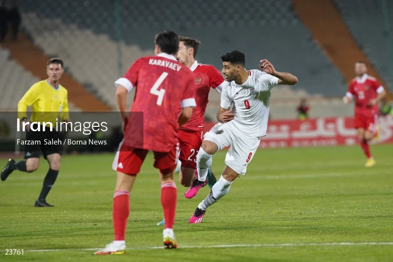 Iran v Russia friendly football match