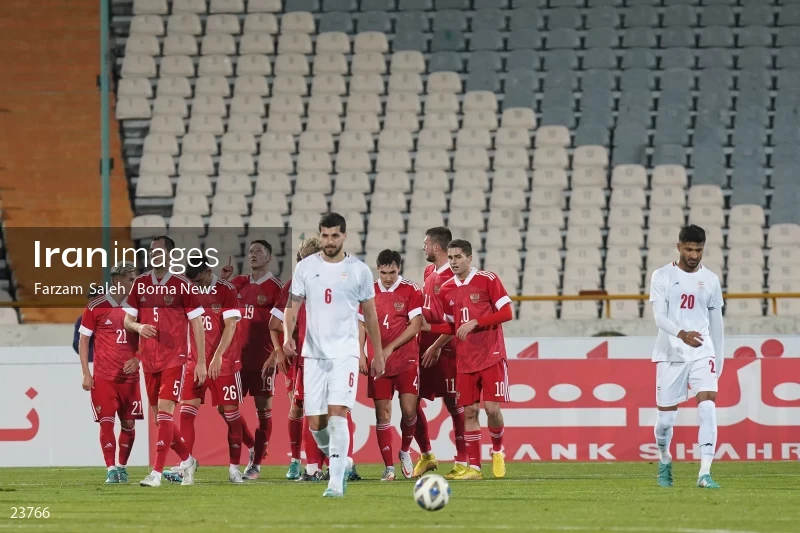 Iran v Russia friendly football match