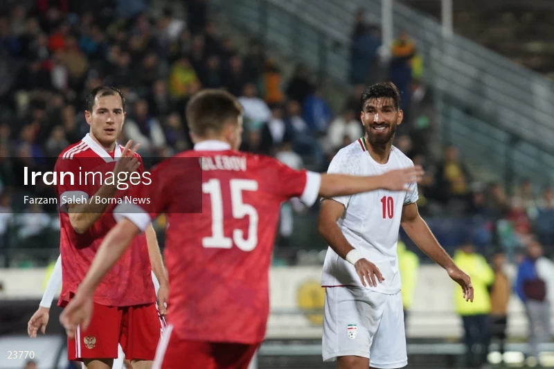 Iran v Russia friendly football match