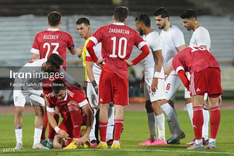 Iran v Russia friendly football match