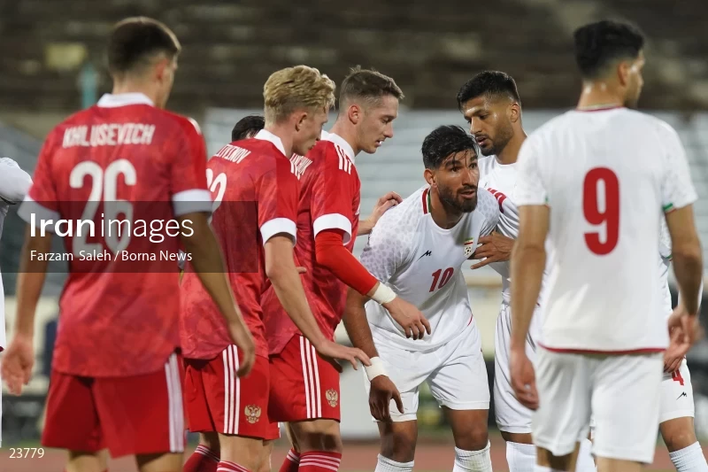 Iran v Russia friendly football match