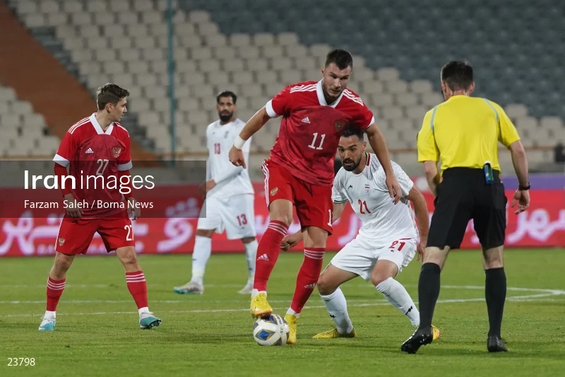 Iran v Russia friendly football match