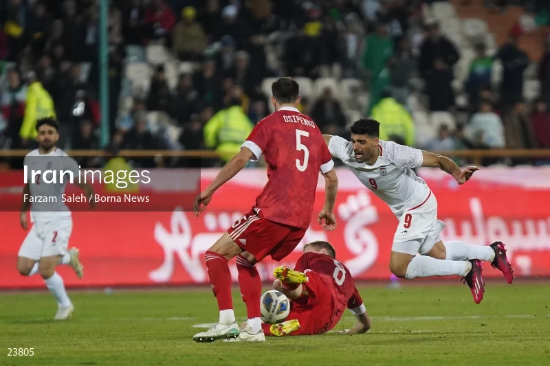Iran v Russia friendly football match