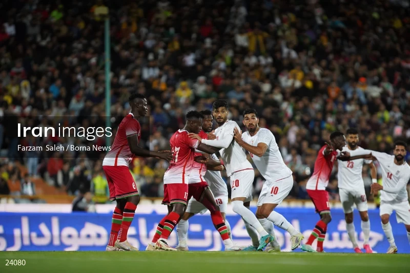 Iran v Kenya friendly football match