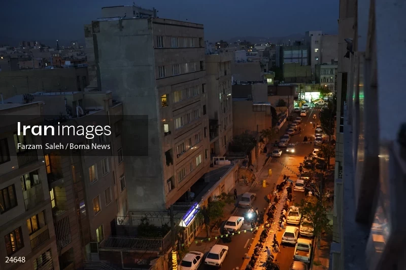 Iftar banquet ceremony in Tehran streets
