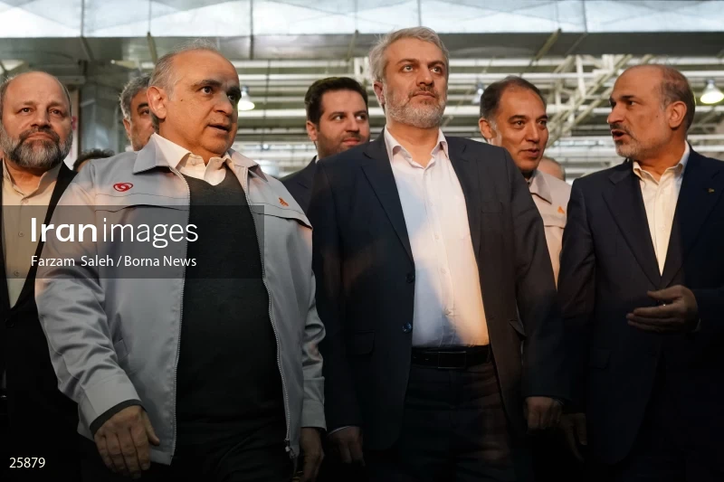 Unveiling of Cadila and Shahin Plus cars at Saipa Automobile Factory