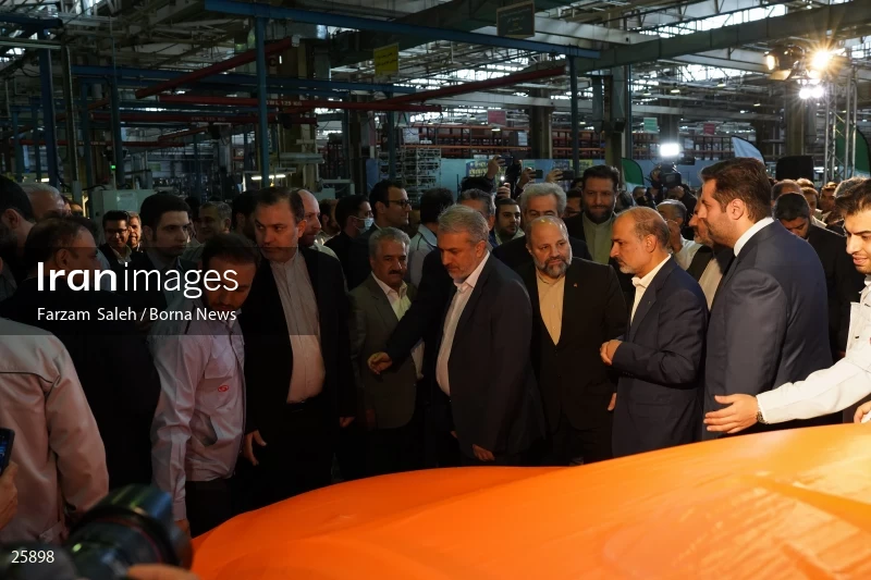 Unveiling of Cadila and Shahin Plus cars at Saipa Automobile Factory