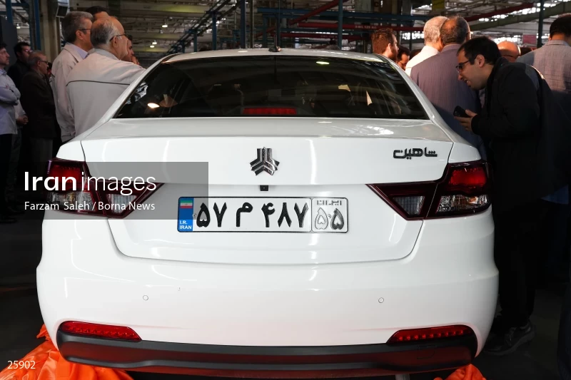 Unveiling of Cadila and Shahin Plus cars at Saipa Automobile Factory
