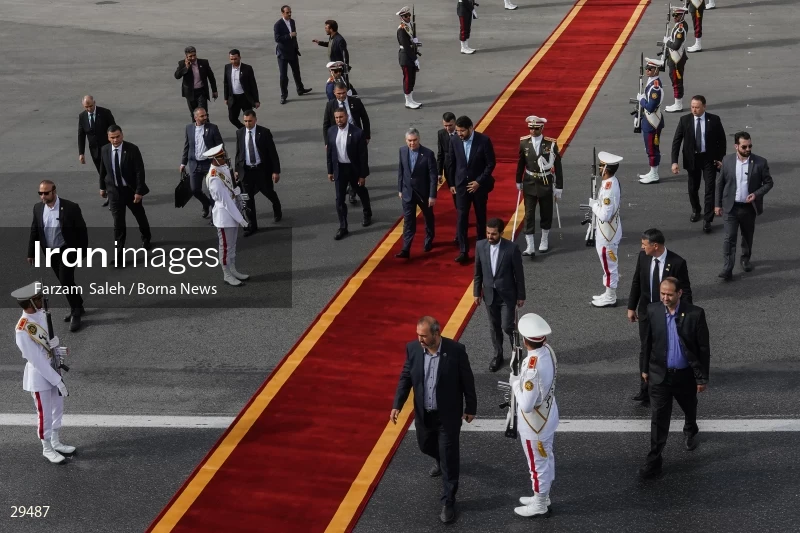 Arrival of the Chairman of the People's Council of Turkmenistan Gurbanguly Berdimuhamedow to Tehran