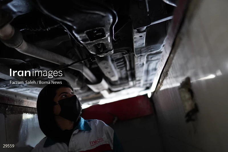 Car repair shop for women in Abshenasan Auto Technical Examination Center