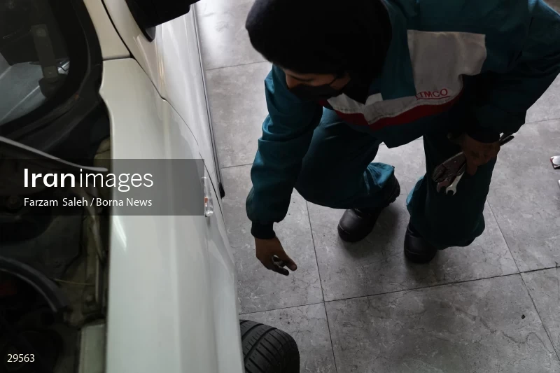 Car repair shop for women in Abshenasan Auto Technical Examination Center