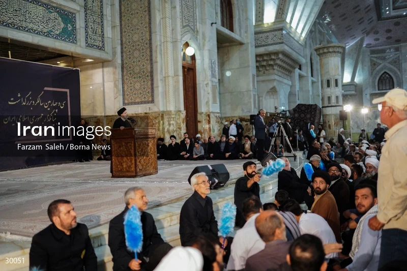 The anniversary of Imam Khomeini's passing away with the presence of the President