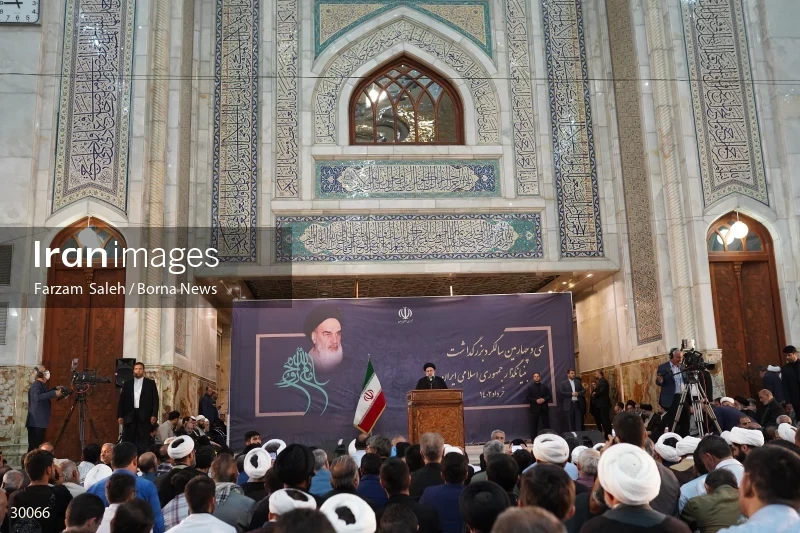 The anniversary of Imam Khomeini's passing away with the presence of the President