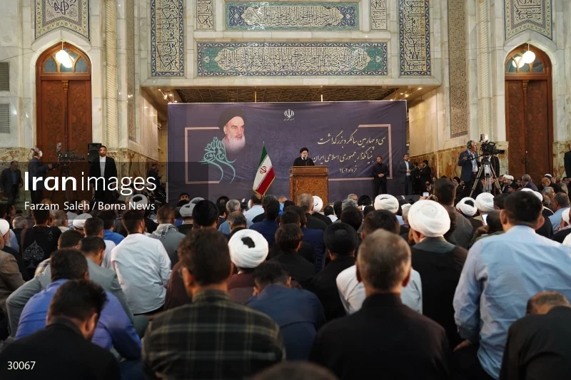 The anniversary of Imam Khomeini's passing away with the presence of the President