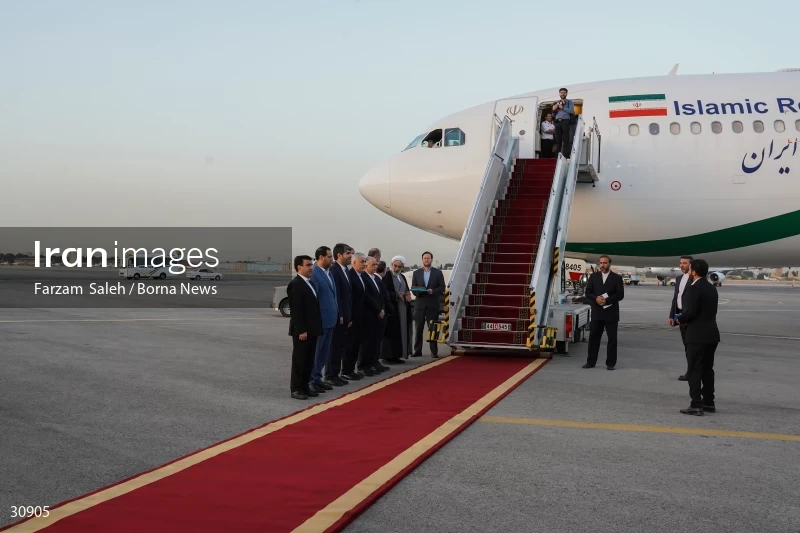 The official see-off ceremony of the president on his trip to Latin America