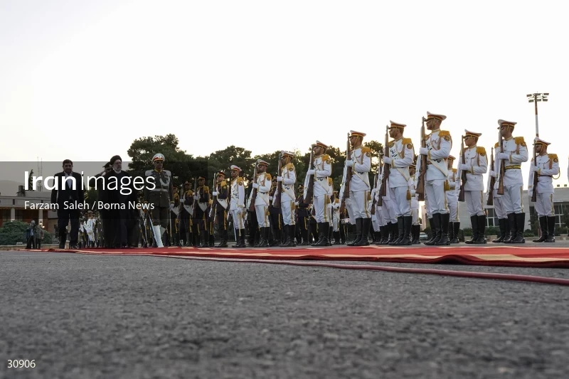 The official see-off ceremony of the president on his trip to Latin America