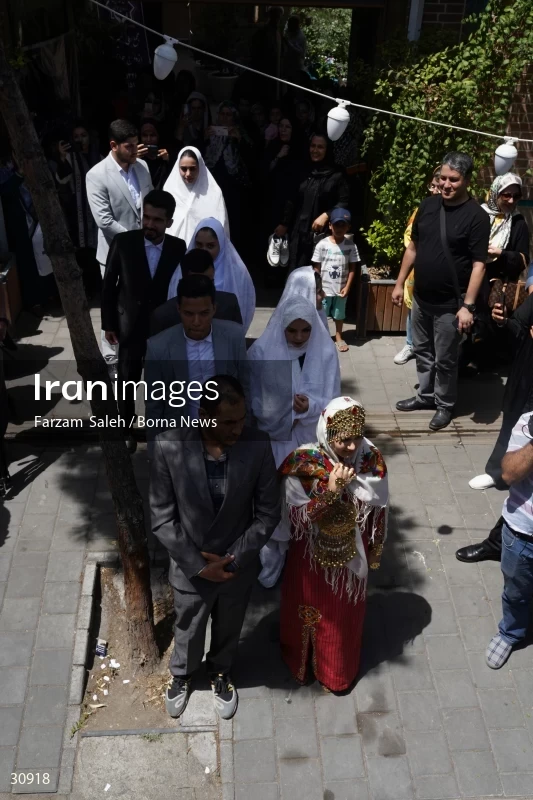 Marriage ceremony of 14 Turkmen couples in Tehran