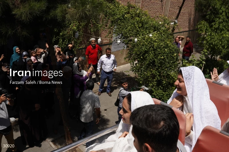 Marriage ceremony of 14 Turkmen couples in Tehran