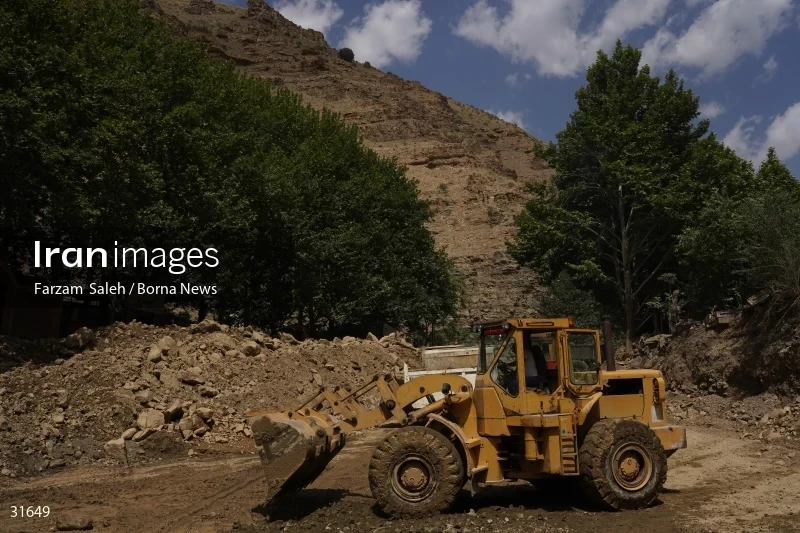 Chalus Road 8 days after the flood