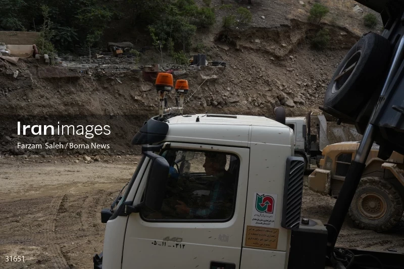 Chalus Road 8 days after the flood