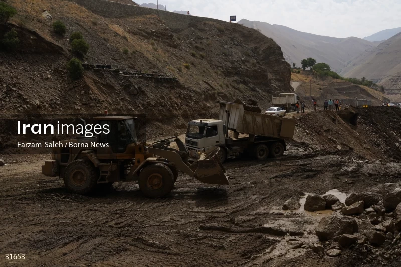 Chalus Road 8 days after the flood