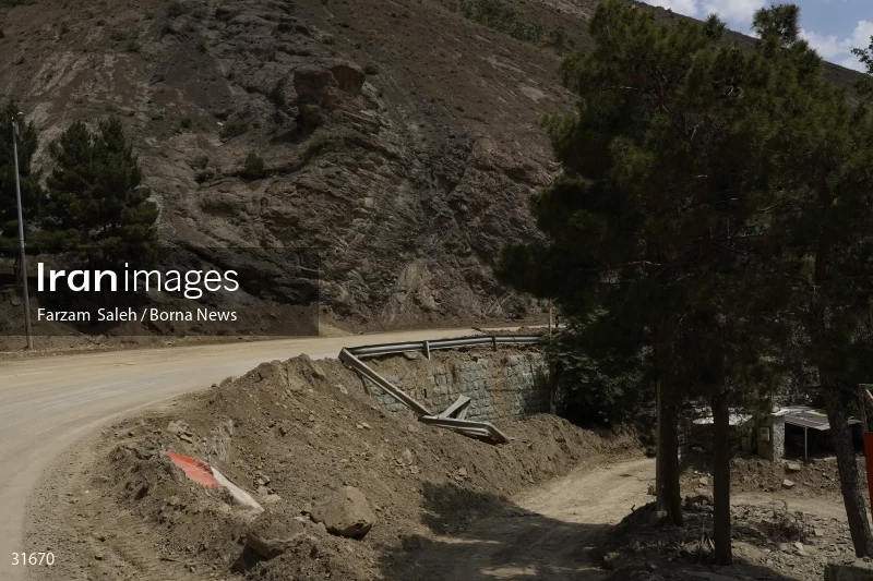 Chalus Road 8 days after the flood