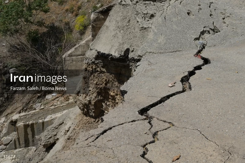 Chalus Road 8 days after the flood