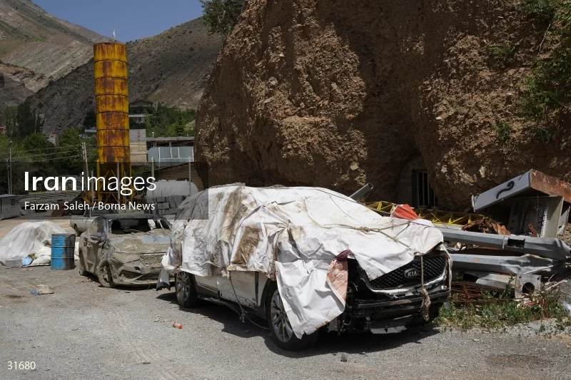 Chalus Road 8 days after the flood