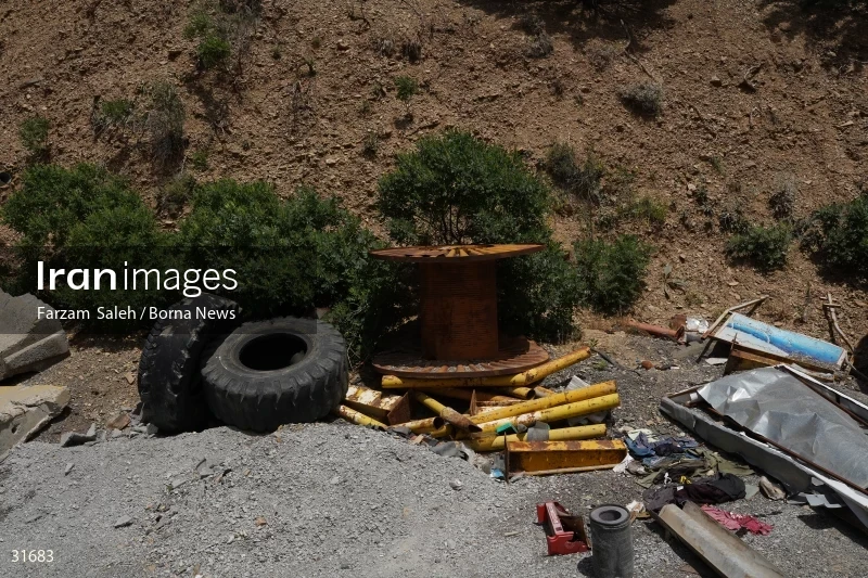 Chalus Road 8 days after the flood