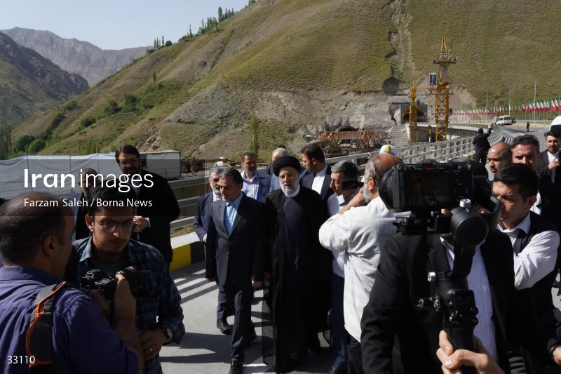 Opening ceremony of the 2nd section of Tehran-Shomal Freeway