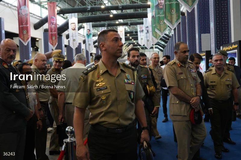 Foreign attaches visit defense achievements exhibition in Tehran