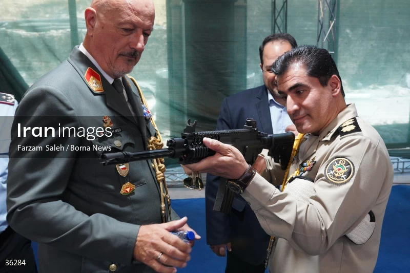 Foreign attaches visit defense achievements exhibition in Tehran