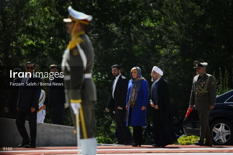 Hassan Rouhani welcomes Kolinda Grabar-Kitarović