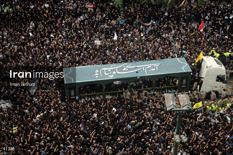 The funeral for Seyed Ebrahim Raisi, the President of Iran, and his companions in Mashhad