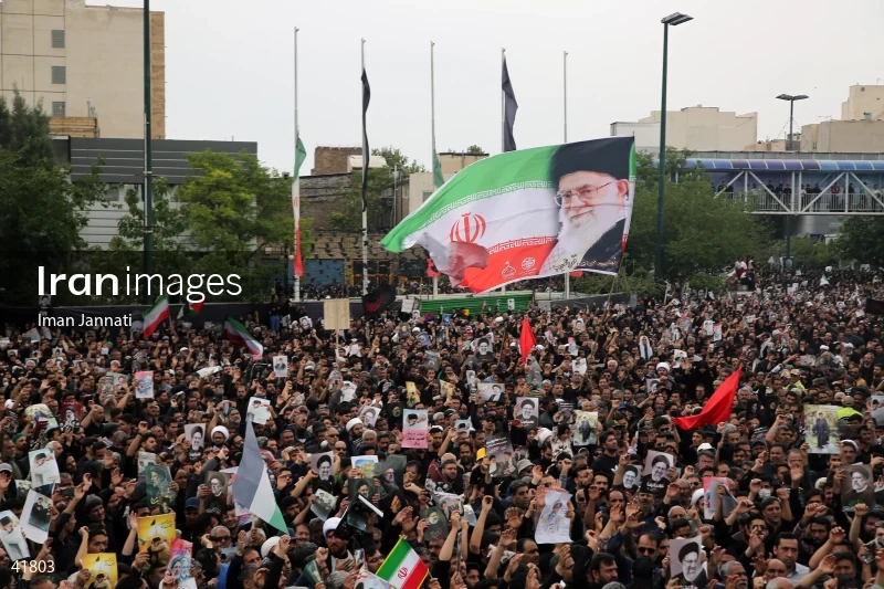 The funeral for Seyed Ebrahim Raisi, the President of Iran, and his companions in Mashhad