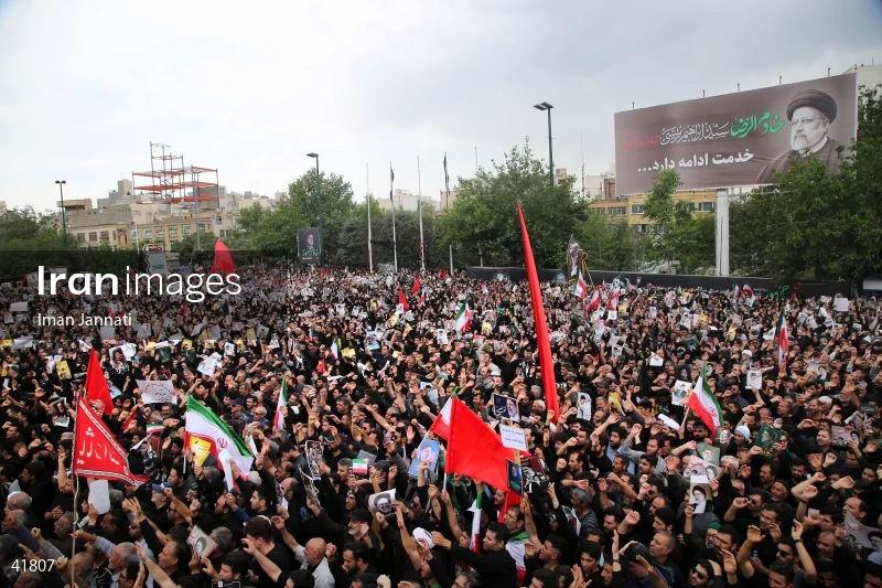 The funeral for Seyed Ebrahim Raisi, the President of Iran, and his companions in Mashhad