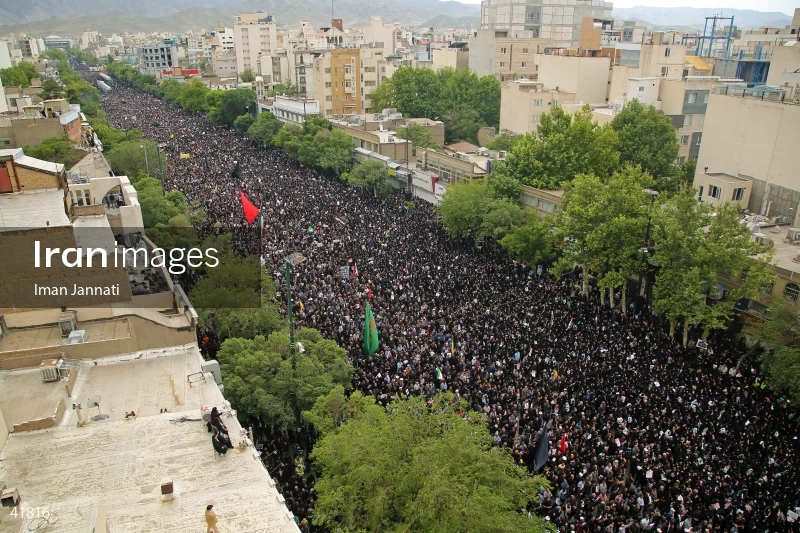 The funeral for Seyed Ebrahim Raisi, the President of Iran, and his companions in Mashhad