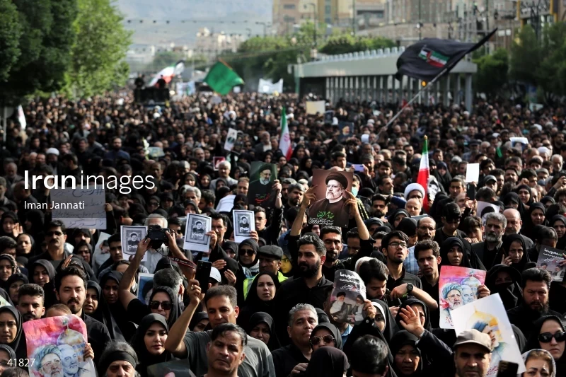 The funeral for Seyed Ebrahim Raisi, the President of Iran, and his companions in Mashhad