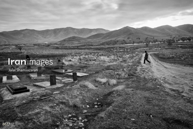 Cemetery near Lake Urmia