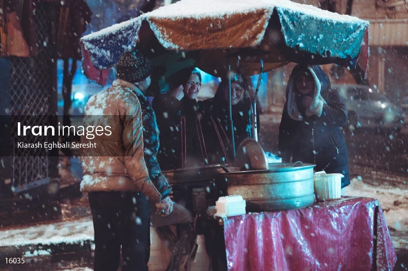 Tehran in snow
