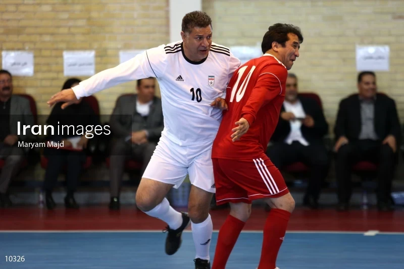 Ali Daei and Khodad Azizi