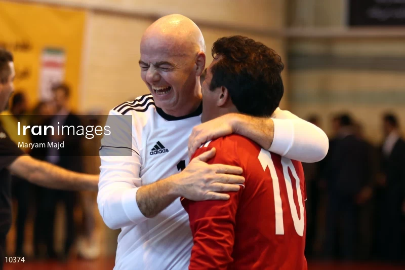 Gianni Infantino and Khodad Azizi